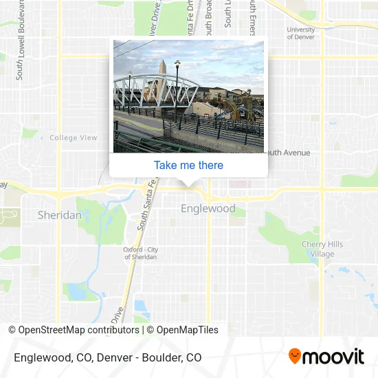 Englewood, CO map