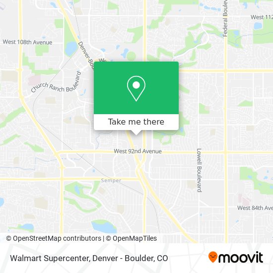 Mapa de Walmart Supercenter