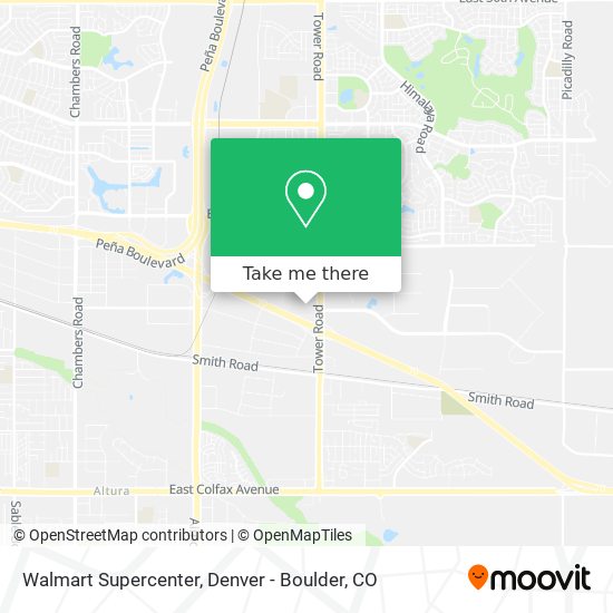 Mapa de Walmart Supercenter