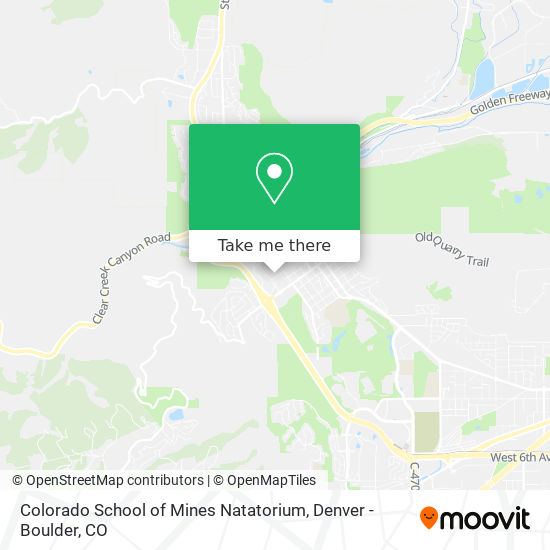 Colorado School of Mines Natatorium map