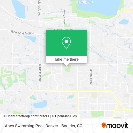 Apex Swimming Pool map