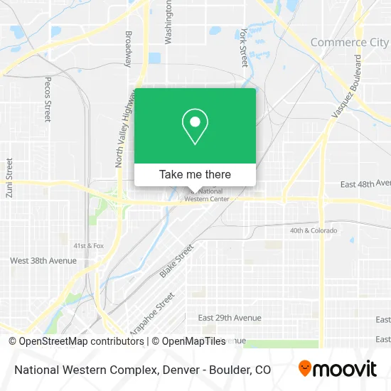 National Western Complex map