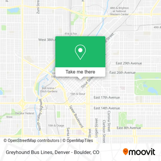 Greyhound Bus Lines map