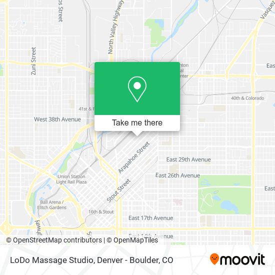 LoDo Massage Studio map