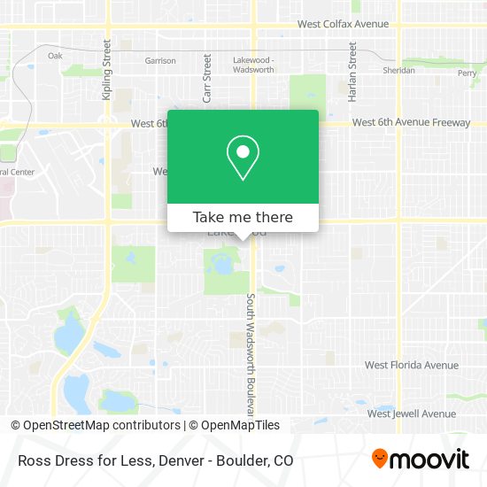 Ross Dress for Less map