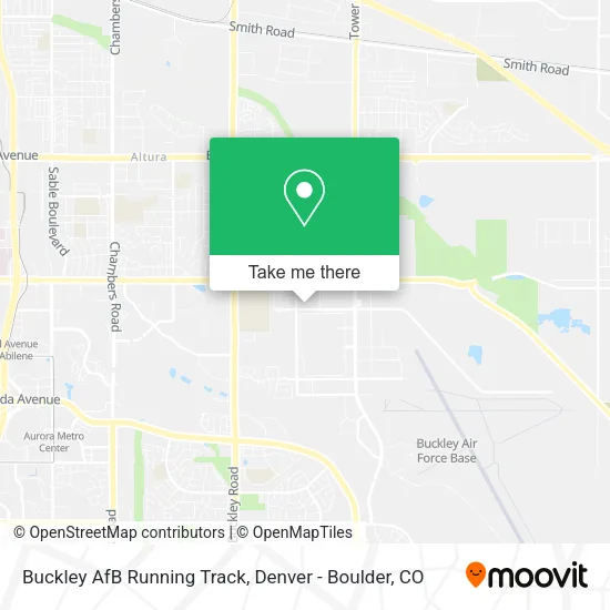 Mapa de Buckley AfB Running Track