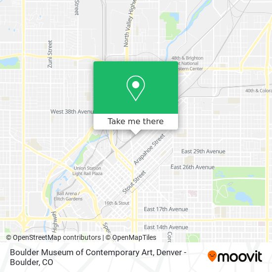 Mapa de Boulder Museum of Contemporary Art