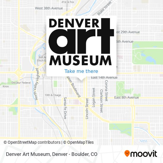 Denver Art Museum map