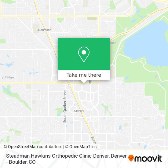 Steadman Hawkins Orthopedic Clinic-Denver map