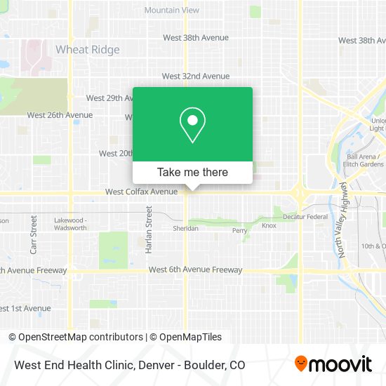 West End Health Clinic map