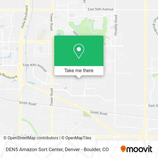 DEN5 Amazon Sort Center map