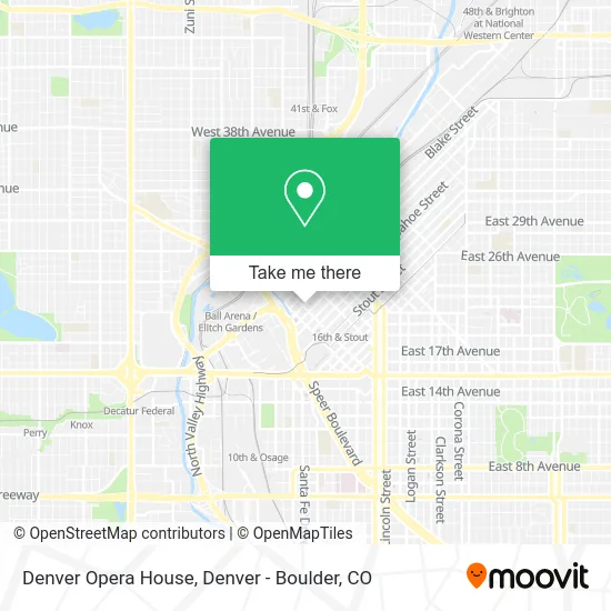 Denver Opera House map