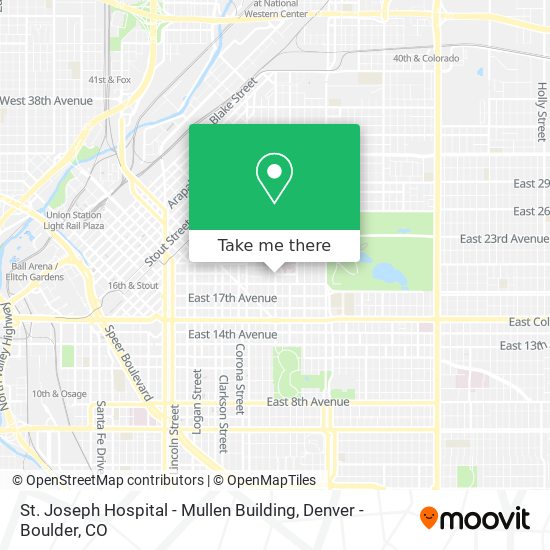 St. Joseph Hospital - Mullen Building map