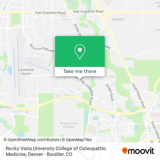 Mapa de Rocky Vista University College of Osteopathic Medicine