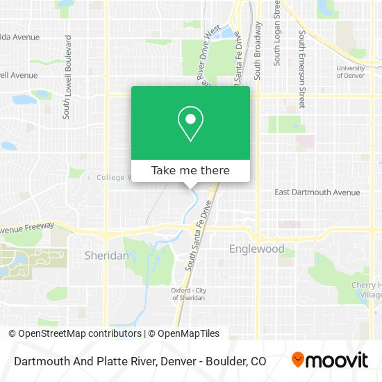 Dartmouth And Platte River map