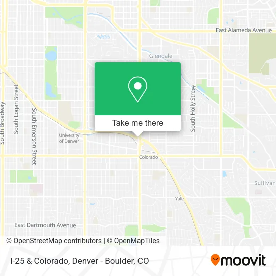 I-25 & Colorado map
