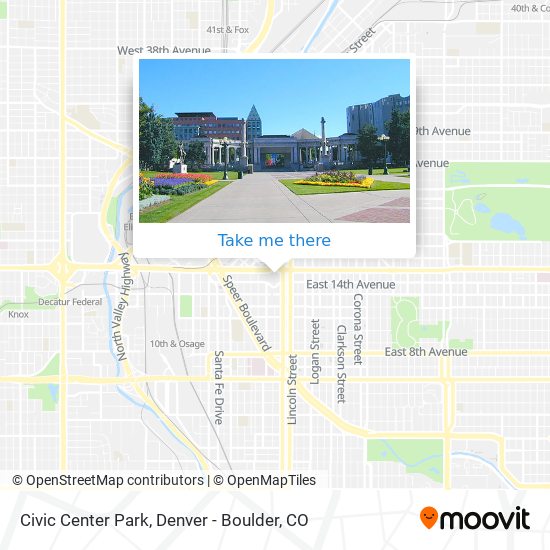 Civic Center Park map