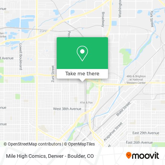 Mapa de Mile High Comics