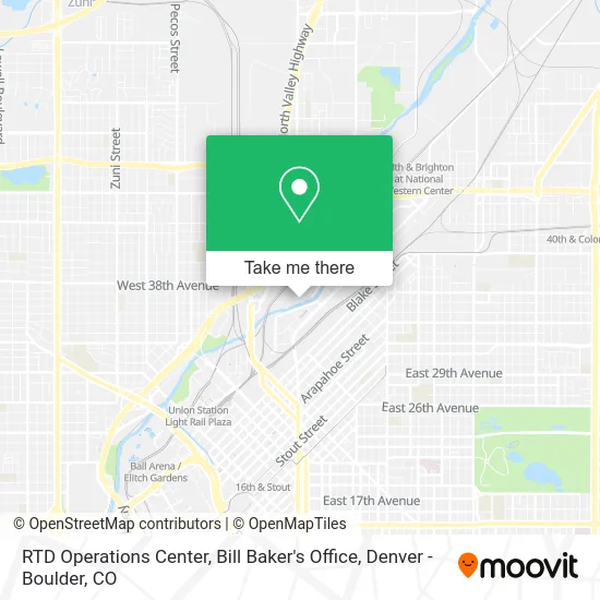 RTD Operations Center, Bill Baker's Office map