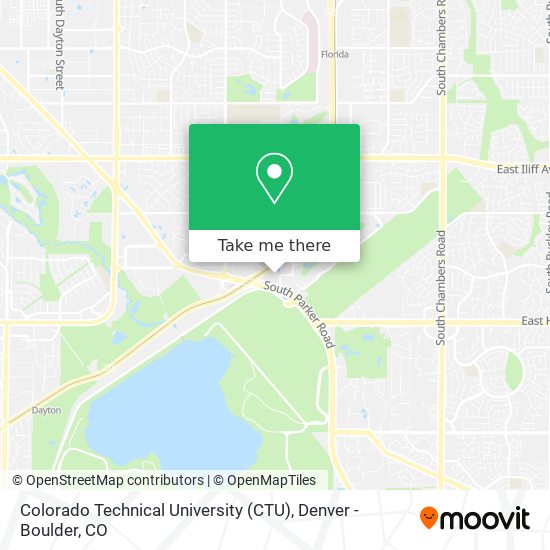 Mapa de Colorado Technical University (CTU)