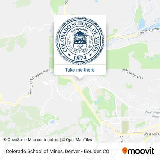 Colorado School of Mines map