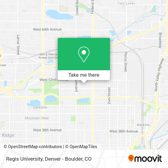 Regis University map