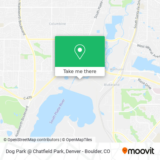 Dog Park @ Chatfield Park map