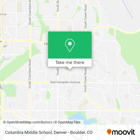 Columbia Middle School map