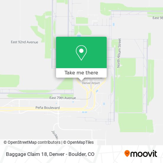 Mapa de Baggage Claim 18