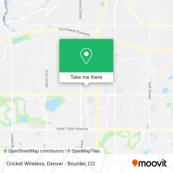Cricket Wireless map