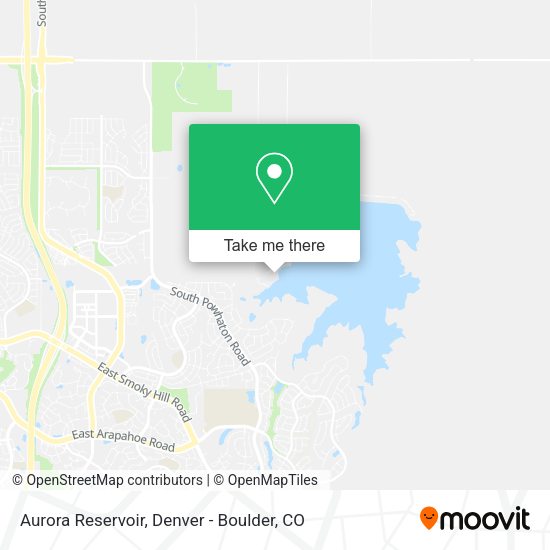 Aurora Reservoir map