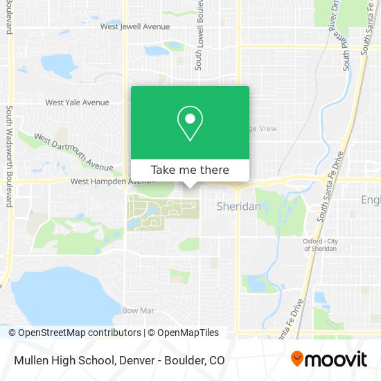 Mullen High School map