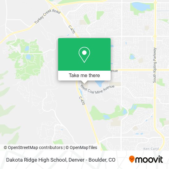 Dakota Ridge High School map