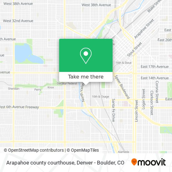 Mapa de Arapahoe county courthouse