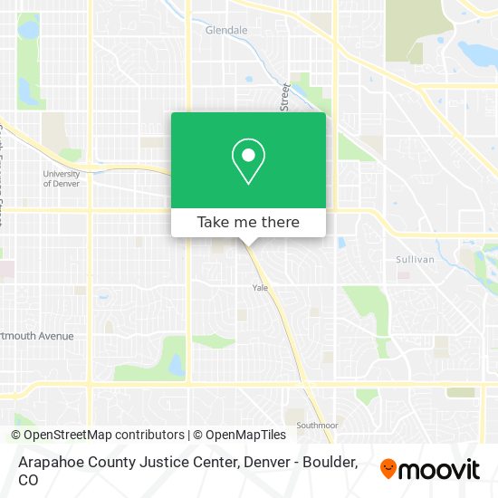 Mapa de Arapahoe County Justice Center