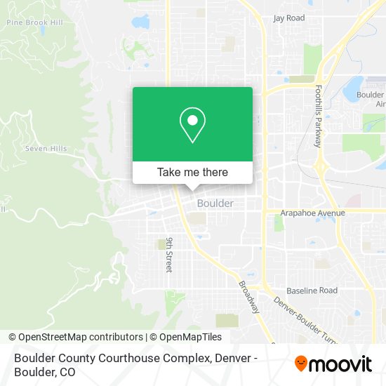 Mapa de Boulder County Courthouse Complex