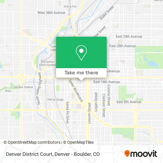 Denver District Court map