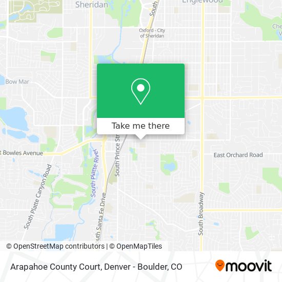 Arapahoe County Court map