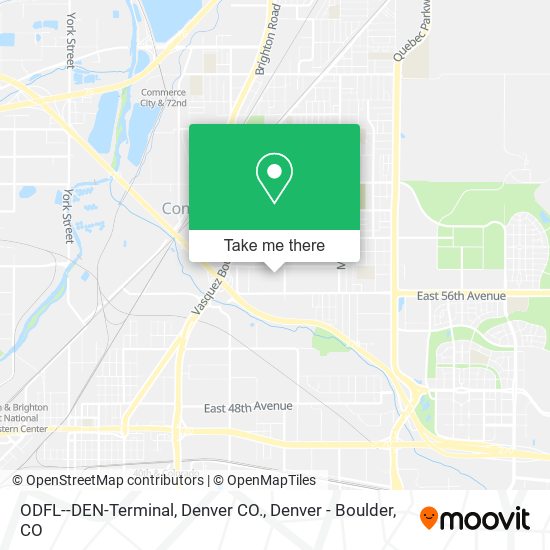Mapa de ODFL--DEN-Terminal, Denver CO.