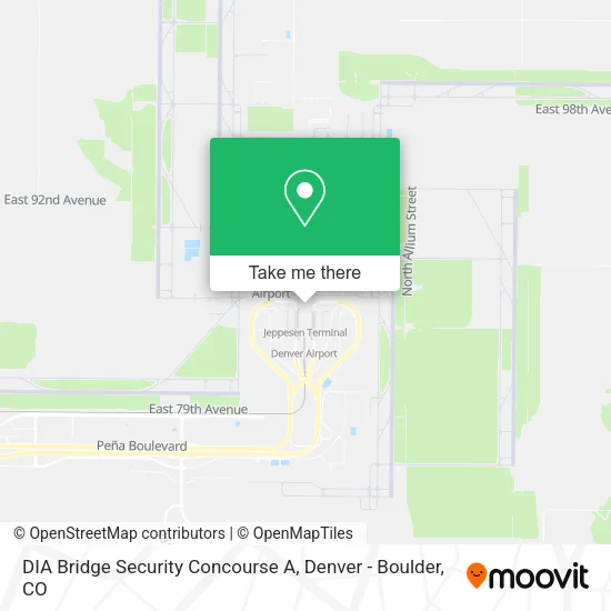 Mapa de DIA Bridge Security Concourse A