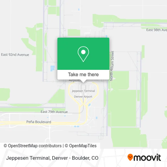 Jeppesen Terminal map