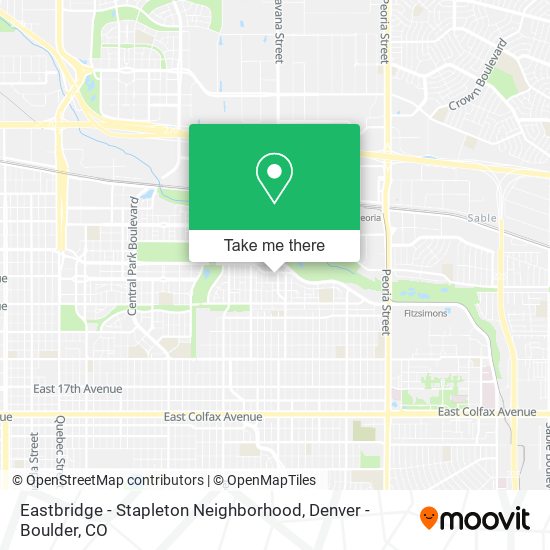 Mapa de Eastbridge - Stapleton Neighborhood