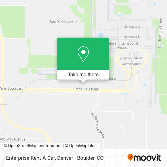 Enterprise Rent-A-Car map