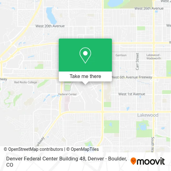 Denver Federal Center Building 48 map