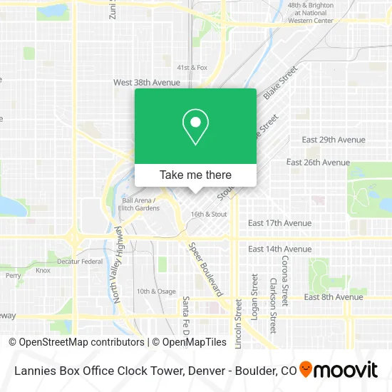 Lannies Box Office Clock Tower map