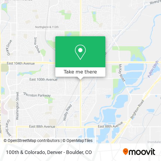 100th & Colorado map