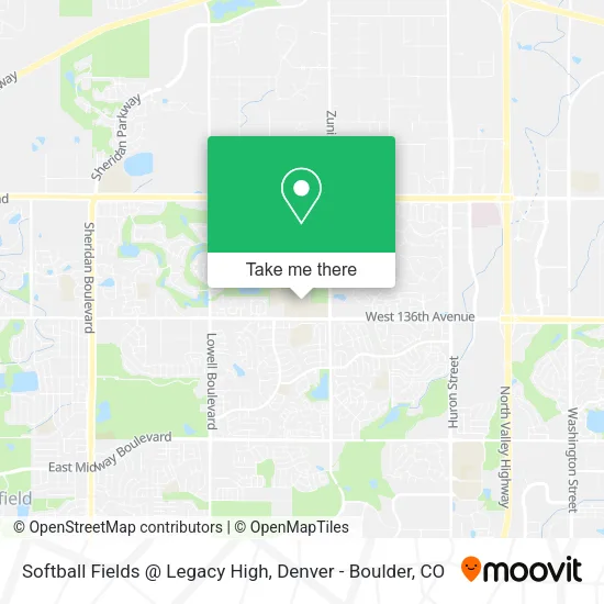 Softball Fields @ Legacy High map