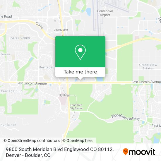 9800 South Meridian Blvd Englewood CO 80112 map