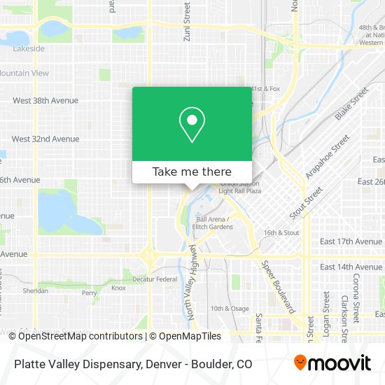 Platte Valley Dispensary map