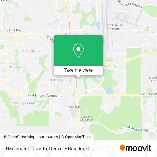 Hacienda Colorado map